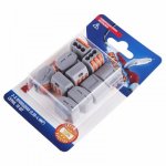 Соединительная клемма многоразовая, 3-х проводная, серая (0,08-4 мм²), (10шт.)  REXANT