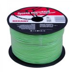 Провод ПГВА / ПВАМ 1 х 2.50мм², (бухта 100м), ЗЕЛЕНЫЙ  REXANT