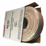 Кабель RG-6U+Cu (75 Ом), Cu/Al/Cu/Al (1,0/Al/64*0,12 мм) 90% две фольги, (бухта 100 м), белый REXANT