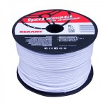 Провод ПГВА / ПВАМ 1 х 2.50мм², (бухта 100м), БЕЛЫЙ  REXANT