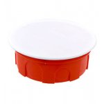 КР1105 КОРОБКА РАСПР. СП 100Х40(У198) Д/СПЛОШ.СТЕН С КРЫШКОЙ