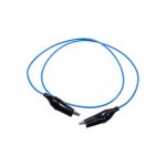 Провод ПВ-3 1,0 синий, крокодил +крокодил 0,7м