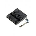 BLS-5, гнездо на кабель шаг 2.54мм 1x5 с контактами