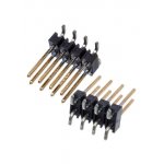 146131-3, штыревой разъем 8 контактов 2 ряда 2.54мм MODII SMT монтаж