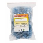 СОЕДИНИТЕЛЬНАЯ ГИЛЬЗА изолированная термоусаживаемая  L-37мм 1.5-2.5мм² (ГСИ-т 2.5 / ГСИ-т 1,5-2,5 / KY-2) синий  REXANT