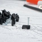 Крепеж кабеля плоский  8 х 3 мм, черный (упак. 50 шт)  REXANT