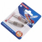 Разъём аудио, RCA под винт, металл "Silver", (2шт.)  REXANT