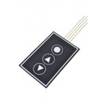 Наклейка лицевая панель с тремя кнопками, 20 см шлейф