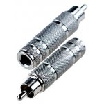 2-254, переходник RCA штекер - 6.35мм гнездо моно металл