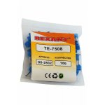 НАКОНЕЧНИК ШТЫРЕВОЙ ВТУЛОЧНЫЙ изолированный   F-8мм 2х0.75мм² (НШВи(2) 0.75-8 / НГи2 0,75-8 / TE-7508) синий  REXANT