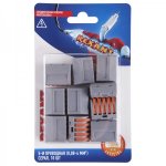 Соединительная клемма многоразовая, 5-и проводная, серая (0,08-4 мм²), (10шт.)  REXANT