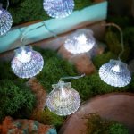 Каскад Lamper Хранитель жемчужины LED 4 м с выносной солнечной панелью 2 м и аккумулятором, холодное белое свечение