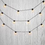 Лофт-гирлянда светодиодная 5 м, черный ПВХ, 20 LED, теплое белое свечение, соединяется