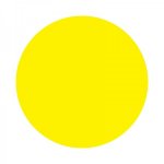 Наклейка информационный знак «Желтый круг» d -150 мм REXANT, стоимость за 1штуку (10шт)