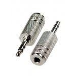 2-053, переходник 3.5мм штекер стерео - 3.5мм гнездо моно металл
