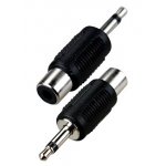 2-200 (NP-556), переходник 3.5мм штекер моно - RCA гнездо пластик