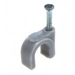 NC-3N, скоба  с гвоздем  для кабеля 10мм