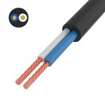 Провод ПВС 2x0,75 мм², черный, длина  5 метров, ГОСТ  REXANT