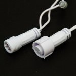 НИТЬ 10м, белый ПВХ, 100 LED Мультиколор, соединяется, 230В (нужен шнур питания 303-500/303-500-1)