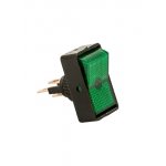 ASW-11D/G, Переключатель, зеленый, 12В