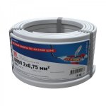 Провод ШВВП 2х0,75 мм², длина 50 метров, ГОСТ  REXANT      ( ТОП - 3 )