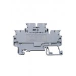 CXDL2.5(E)DD1, Двухуровневая клемма, пружинные зажимы проводника до 2.5 мм.кв. 1A 1000V, с диодной с