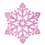 Елочная фигура "Снежинка "Снегурочка", 82 см, цвет фиолетовый