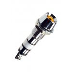 L-701Y-220V, светодиод с держателем желтый 220В резьба М8 без крепежа