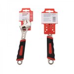 Разводной ключ REXANT 200 мм никелированный, двухкомпонентная рукоятка