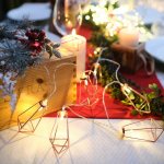 Гирлянда светодиодная «Кристаллы» бронзовые 1,5 м, прозрачный ПВХ, 10 LED, теплая белая, питание 2 х АА