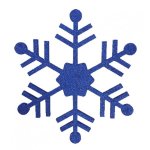 Елочная фигура "Снежинка классическая", 66 см, цвет синий