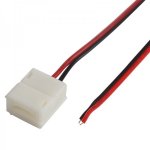 Коннектор питания (1 разъем) для одноцветных светодиодных лент с влагозащитой шириной 8 мм