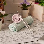 Пинцет изогнутый, узкий, фиксатор, рифленый 155 мм ПРОФИ