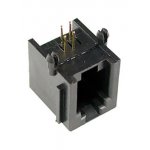 TJ3B-6P4C, розетка телеф. на плату тип 3B