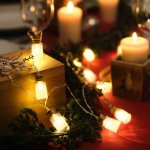 Гирлянда светодиодная «Баночки» 10 LED, теплый белый, 1,5 метра, прозрачный ПВХ, питание 2хАА