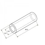 Гильза кабельная ГМЛ 35-10 (35мм² - Ø10мм) ГОСТ 23469.3-79 (в упак. 5шт)  REXANT