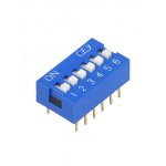 DS-06 (SWD1-6), DIP-переключатель 6 полюсный PIANO, красный