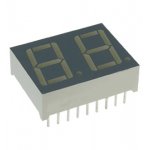 DA56-11SRWA, 2-разрядный индикатор 14.2мм 2х7 красный 24мКд ОА 640нм